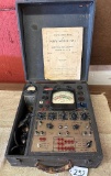 HICKOK DYNAMIC MUTUAL CONDUCTANCE TUBE TESTER W/ BOOK