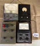 LOT OF 4 ELECTRONICAL METERS