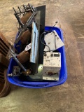 TOTE OF MISC ELECTRICAL PARTS & PIECES