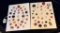 LOT OF 2 - ASS0RTED MATERIAL BUTTON DISPLAY CARDS