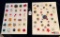 LOT OF 2 - PATRIOTIC & MORE BUTTON DISPLAY CARDS