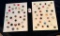 LOT OF 2 - ASSORTED BUTTON DISPLAY CARDS