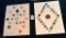 LOT OF 2 - ASSORTED BUTTON DISPLAY CARDS