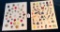 LOT OF 2 - ASSORTED BUTTON DISPLAY CARDS