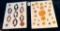 LOT OF 2 - ASSORTED BUTTON DISPLAY CARDS