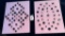 LOT OF 2 - BLACK BUTTON DISPLAY CARDS