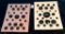 LOT OF 2 - BLACK PLASTIC & MORE BUTTON DISPLAY CARDS