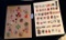 LOT OF 2 - LADYBUGS, HALLOWEEN, CHRISTMAS & MORE BUTTON DISPLAY CARDS