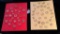 LOT OF 2 - PLASTIC & GLASS CLEAR BUTTON DISPLAY CARDS
