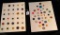 LOT OF 2 - ASSORTED BUTTON DISPLAY CARDS