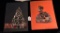 LOT OF 2 - CHRISTMAS TREE & LADY BUTTON DISPLAY CARDS
