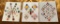 LOT OF 3 - VARIOUS COLORS BUTTON CARD DISPLAYS