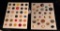 LOT OF 2 - CELLULOID & PLASTIC BUTTON DISPLAY CARDS