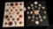 LOT OF 2 - ASSORTED BUTTON DISPLAY CARDS