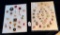 LOT OF 2 - SNAP TOGETHER BUTTON DISPLAY CARDS