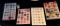 LOT OF 4 - MOTHER/DAUGHTER, TRIPLES, JEWELED BUTTON DISPLAY CARDS