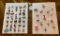 LOT OF 2 - CHARACTERS & MORE BUTTON CARD DISPLAYS
