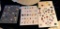LOT OF 4 - VARIOUS CHARACTERS, HALLOWEEN & MORE BUTTON DISPLAY CARDS