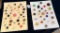 LOT OF 2 - VARIOUS COLORS BUTTON DISPLAY CARDS