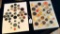 LOT OF 2 - VARIOUS COLORS BUTTON DISPLAY CARDS