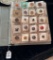 BINDER W/ 5 SHEETS OF INDIVIDUAL BUTTONS