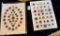 LOT OF 2 - METAL, PAINTED & MORE BUTTON DISPLAY CARDS