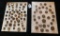 LOT OF 2 - METAL BUTTON DISPLAY CARDS