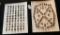 LOT OF 2 - METAL BUTTON DISPLAY CARDS