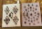 LOT OF 2 - VINTAGE METAL BUTTON DISPLAY CARDS