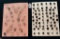 LOT OF 2 - CLEAR & BLACK GLASS BUTTON DISPLAY CARDS