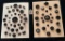LOT OF 2 - BLACK SYNTHETIC & MORE BUTTON DISPLAY CARDS
