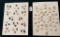 LOT OF 2 - VINTAGE SHELL BUTTON CARD DISPLAYS