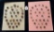 LOT OF 2 - ASSORTED METAL & METALIZED BUTTON DISPLAY CARDS