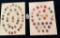 LOT OF 2 - SHELL BUTTON DISPLAY CARDS