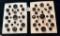 LOT OF 2 - BLACK SYNTHETIC BUTTON DISPLAY CARDS