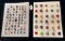 LOT OF 2 - ASSORTED MATERIAL BUTTON DISPLAY CARDS