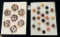 LOT OF 2 - ASSORTED MATERIAL BUTTON DISPLAY CARDS