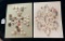 LOT OF 2 - SHELL & GLASS BUTTON DISPLAY CARDS