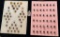 LOT OF 2 - METAL BUTTON DISPLAY CARDS