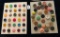 LOT OF 2 - ASSORTED LARGE & MORE BUTTON DISPLAY CARDS