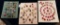 LOT OF 3 - CERAMIC, VINTAGE RED & MORE BUTTON DISPLAY CARDS