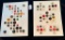 LOT OF 2 MISC ASSORTED BUTTON DISPLAY CARDS