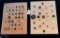 LOT OF 2 - ASSORTED MATERIAL BUTTON DISPLAY CARDS
