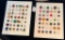 LOT OF 2 - ASSORTED MATERIAL BUTTON DISPLAY CARDS