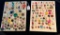 LOT OF 2 - ASSORTED MATERIAL BUTTON DISPLAY CARDS