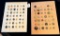 LOT OF 2 - METALIZED & METAL BUTTON DISPLAY CARDS