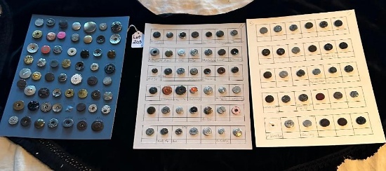 LOT OF 3 - DIESEL & MUCH MORE RIVET SHANKS BUTTON DISPLAY CARDS