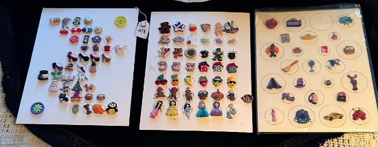 LOT OF 3 - SNAP TOGETHER BUTTON DISPLAY CARDS