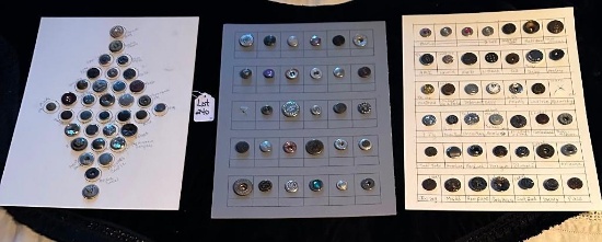 LOT OF 3 - RIVET SHANKS BUTTON DISPLAY CARDS