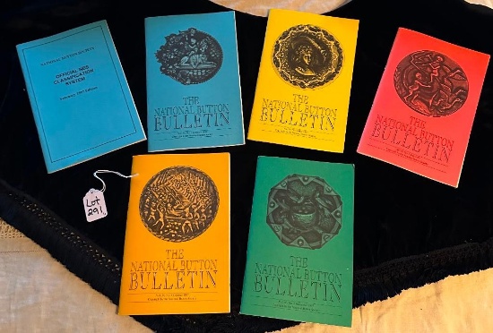 LOT OF 6 - 1997 THE NATIONAL BUTTON BULLETIN
